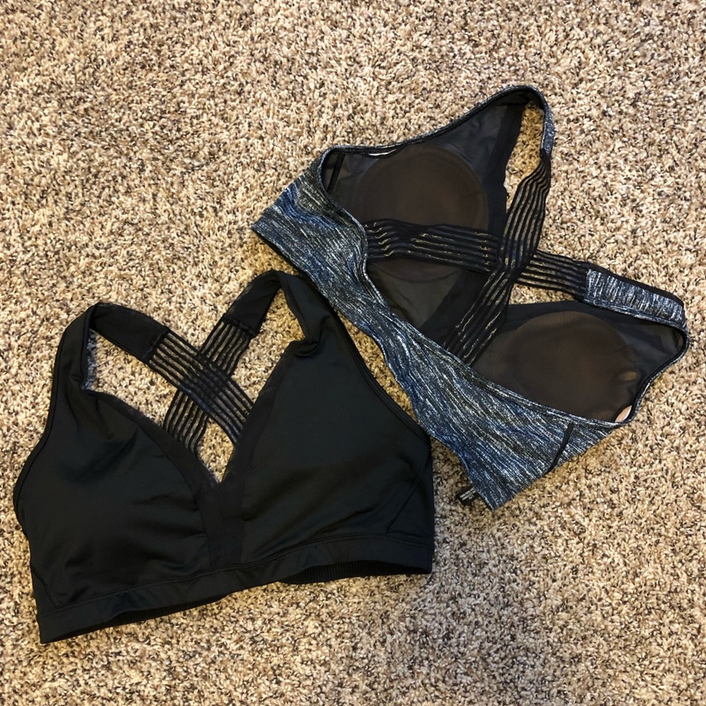 Victoria Sport Bralettes. 2 FOR ONE. Size Large.